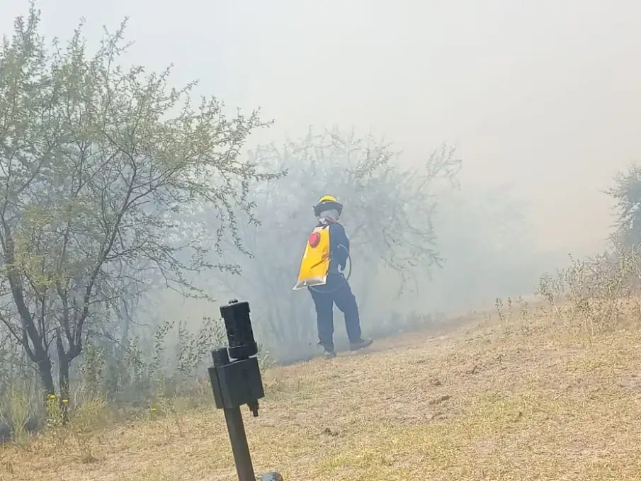 Un incendio devoró 15 hectáreas de monte cerca del Arroyo El Cura: los Bomberos trabajaron 7 horas para combatirlo