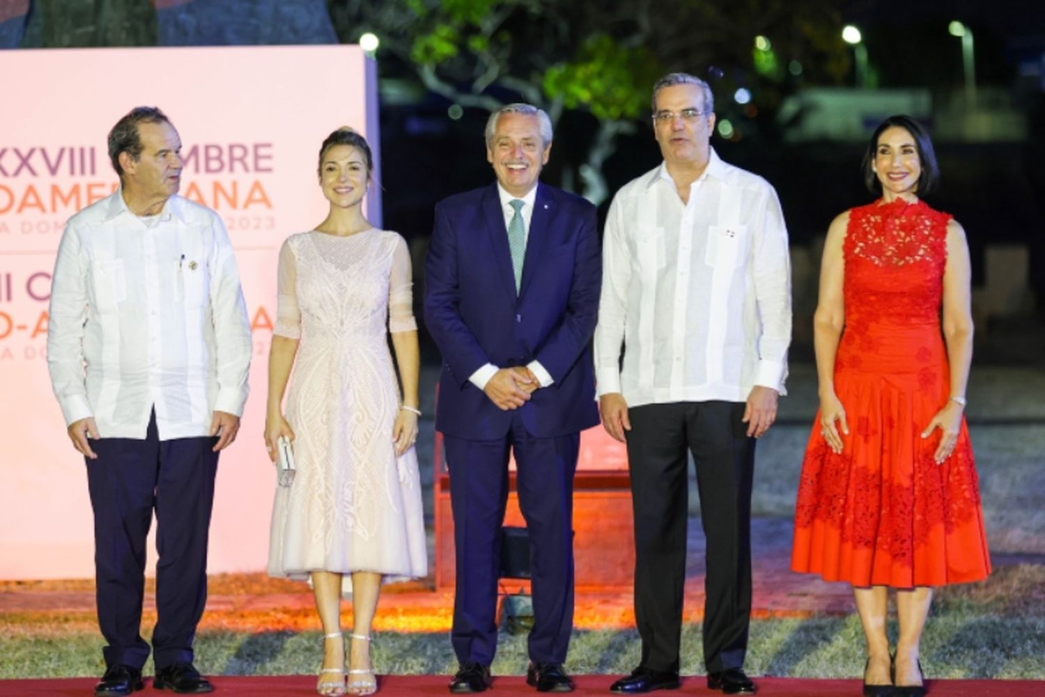 Alberto Fernández llegó a República Dominicana para asistir a la Cumbre Iberoamericana