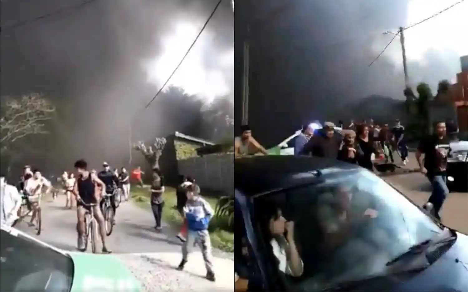"Corran, corran": Pánico, gritos y tensión por un impresionante incendio en una química de Tigre