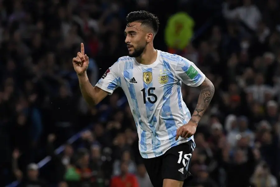Nicolás González afuera del Mundial