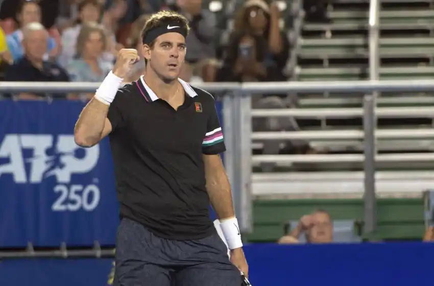 En duelo de gigantes, Del Potro eliminó a Opelka