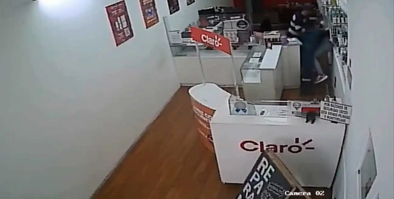 Dos delincuentes ingresaron a un local comercial y agredieron físicamente al empleado.