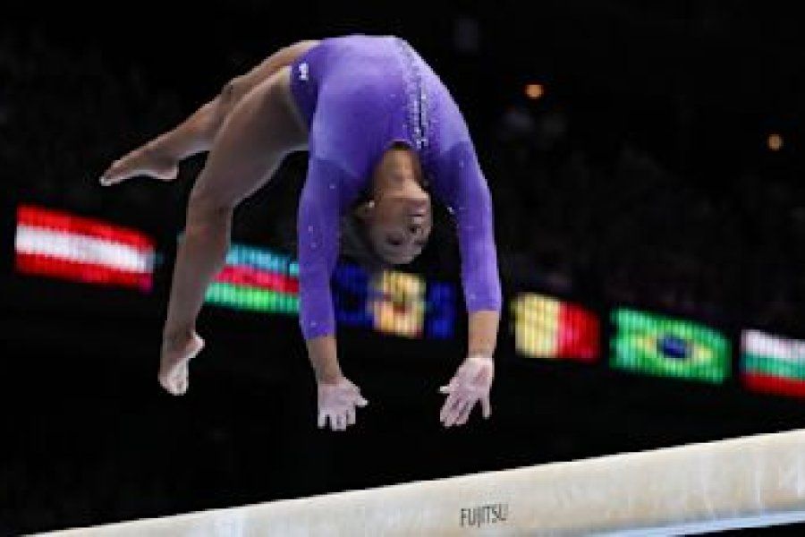 Simone Biles brilló en el cierre del Mundial de Gimnasia Artística
