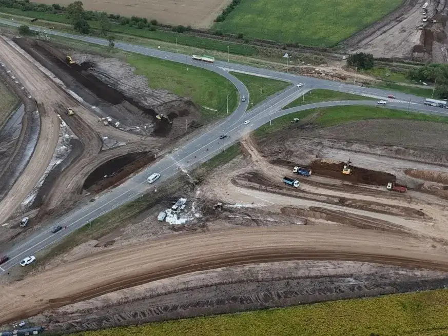 La Dirección Provincial de Vialidad avanza con las obras a lo largo de la bota. Crédito: DPV