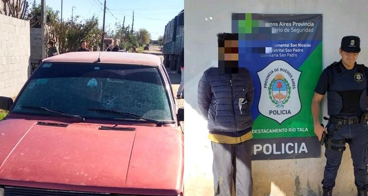 Río Tala: Discutió con un hombre y le rompió el parabrisas del auto de un piedrazo