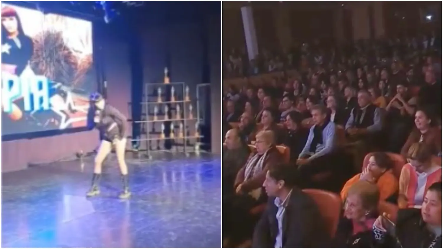 El tema de la adolescente de 16 años sorprendió a los espectadores del Cine Teatro Español.