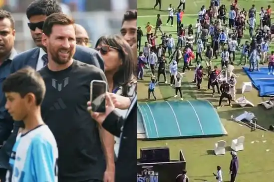 La visita de Messi a India empezó con disturbios y polémica