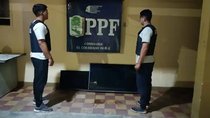 El Colorado: recuperan televisores robados y detienen al autor
