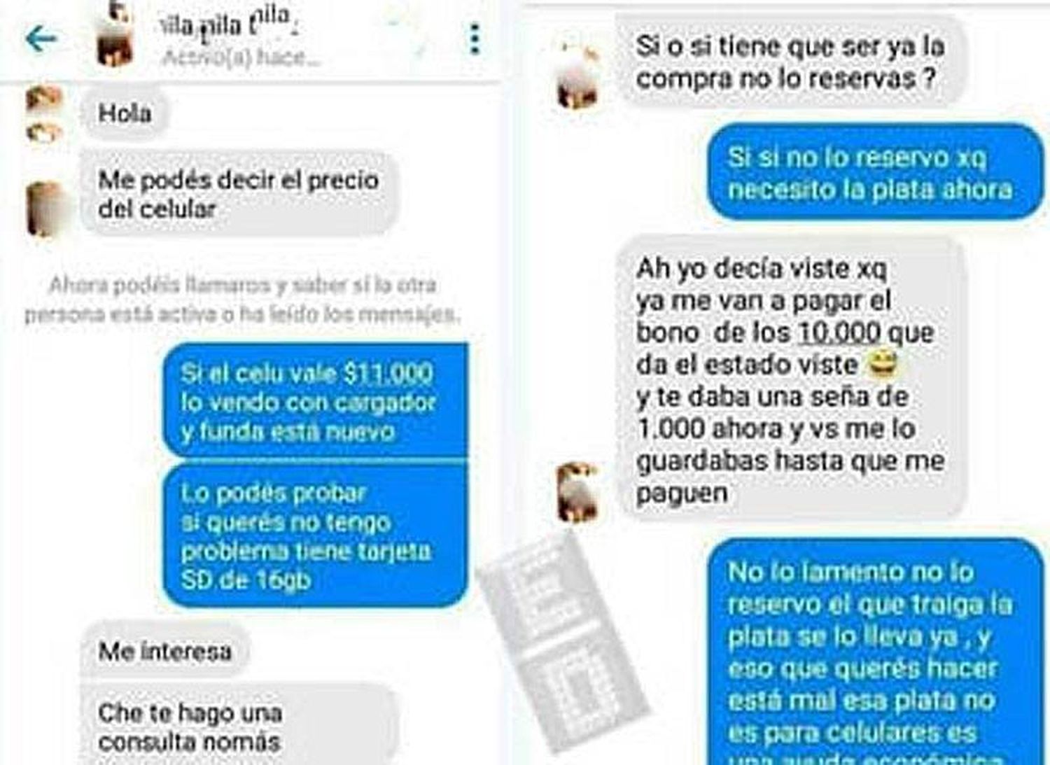 Con el bono de $10.000 del Ingreso Familiar de Emergencia (IFE) intentan compran celulares