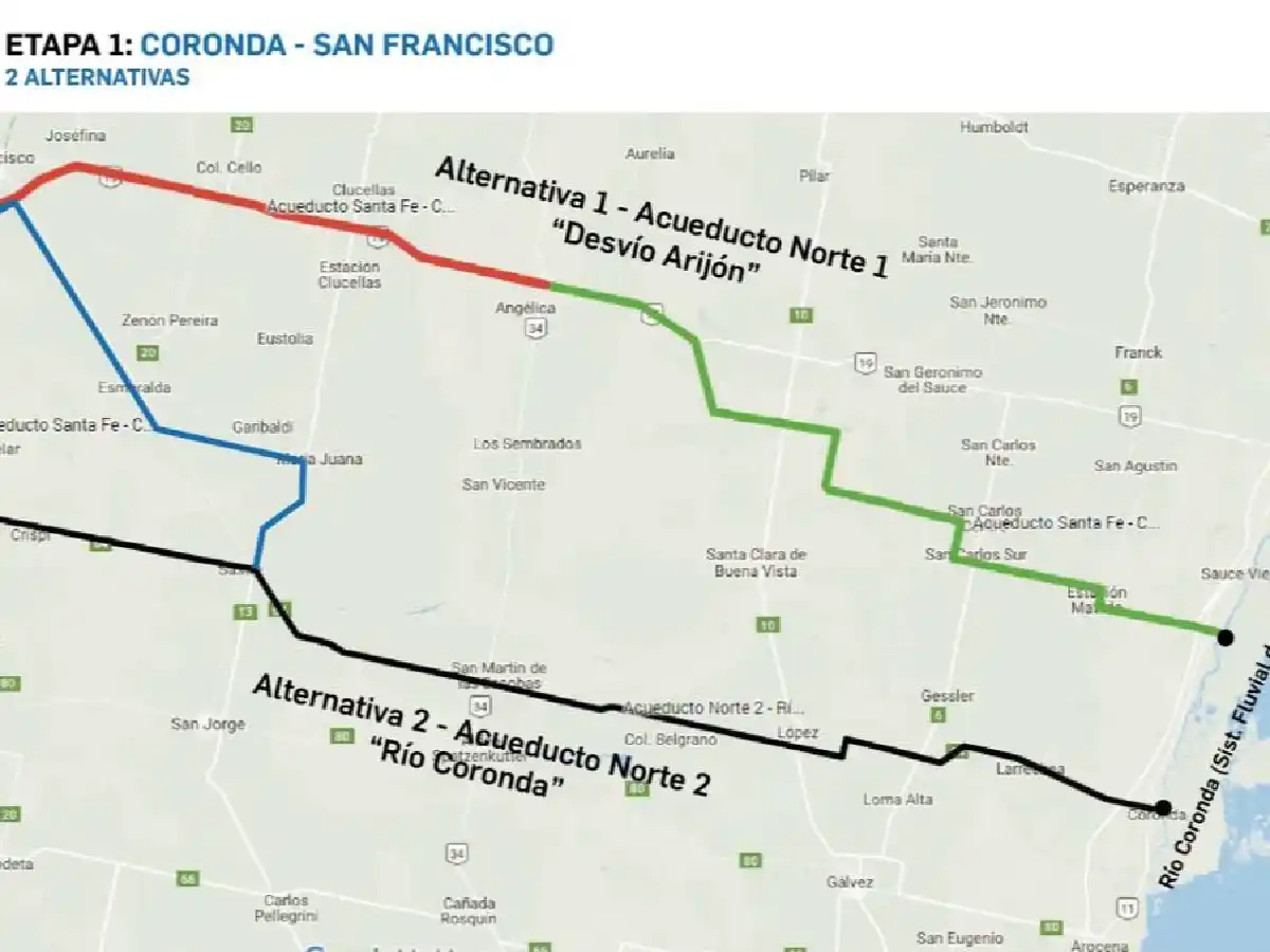 Acueducto interprovincial unirá Coronda con San Francisco