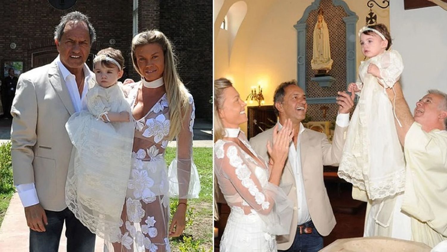 Todas las fotos del bautismo de la hija de Daniel Scioli y Gisela Berger,