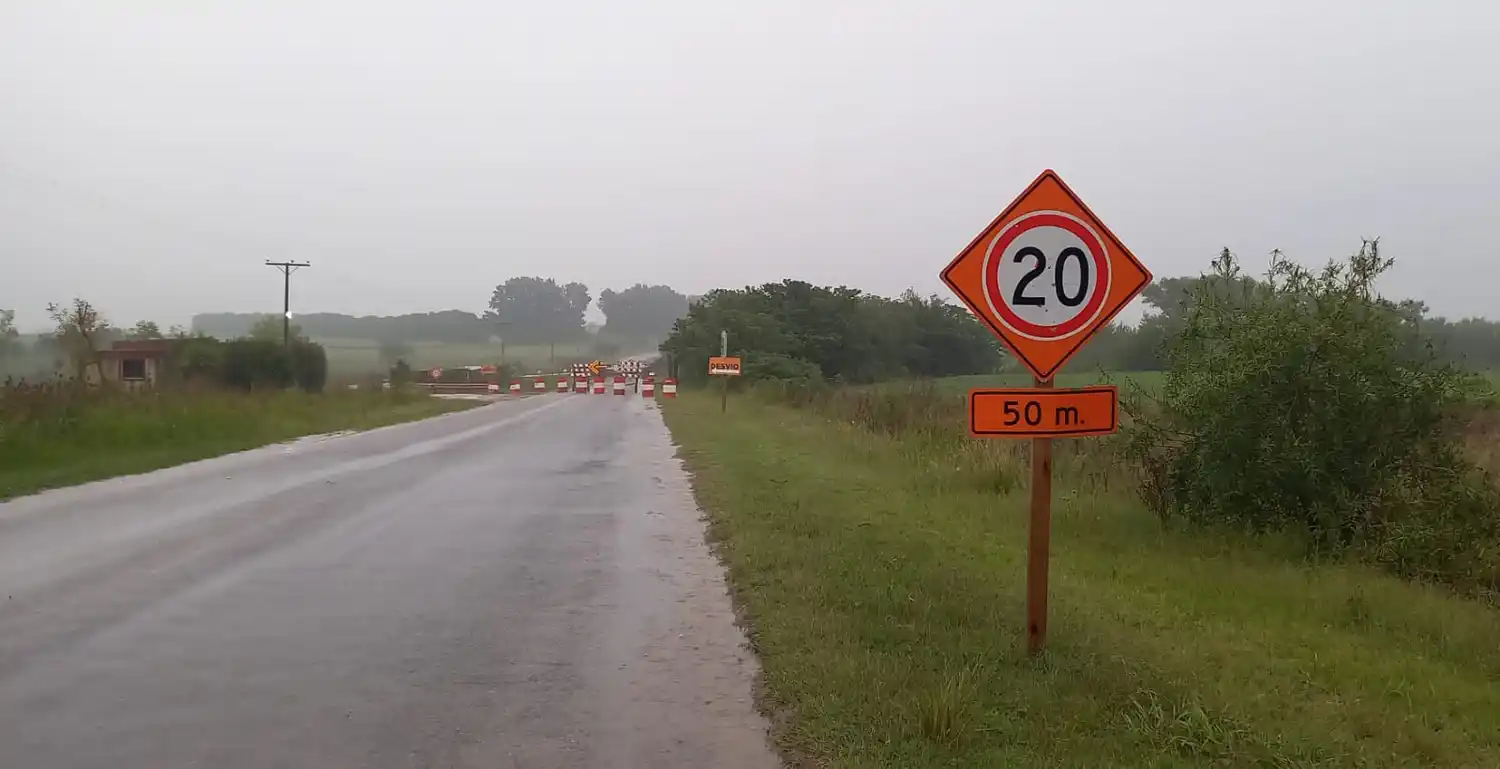 Camino a Vuelta de Obligado: “Si no llueve mucho, no va a pasar a mayores”
