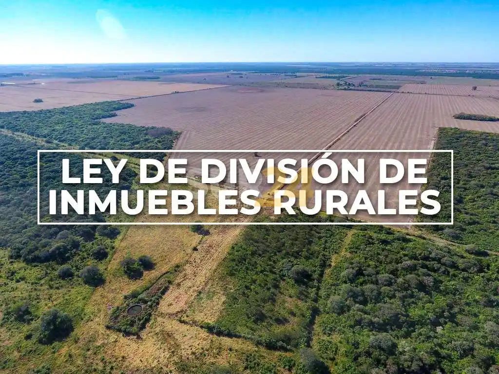 Enrico informó que el Senado aprobó una ley que permite subdividir inmuebles rurales por cinco años