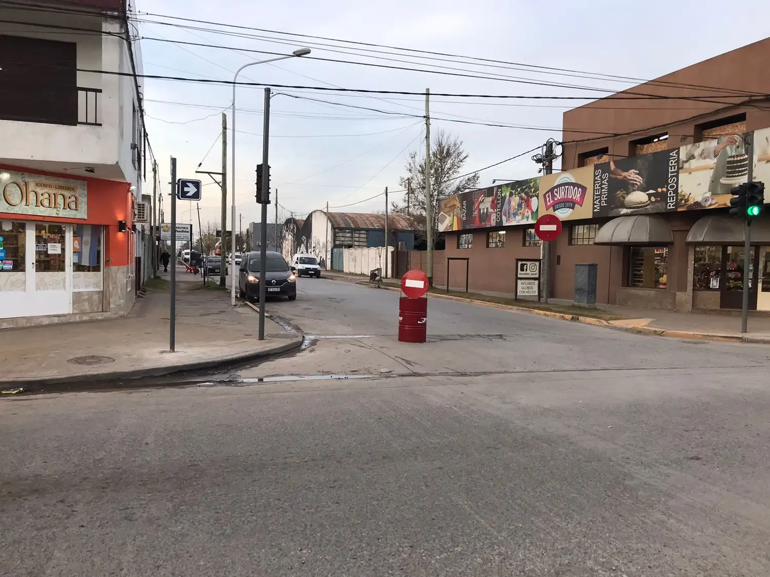 La nueva circulación de Ijurco, ahora mano única descendente, afectó a los comerciantes del barrio.