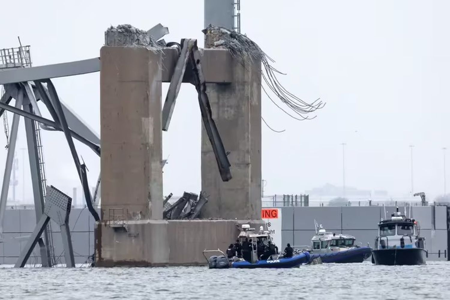 Un buque carguero se estrelló contra un puente en Baltimore