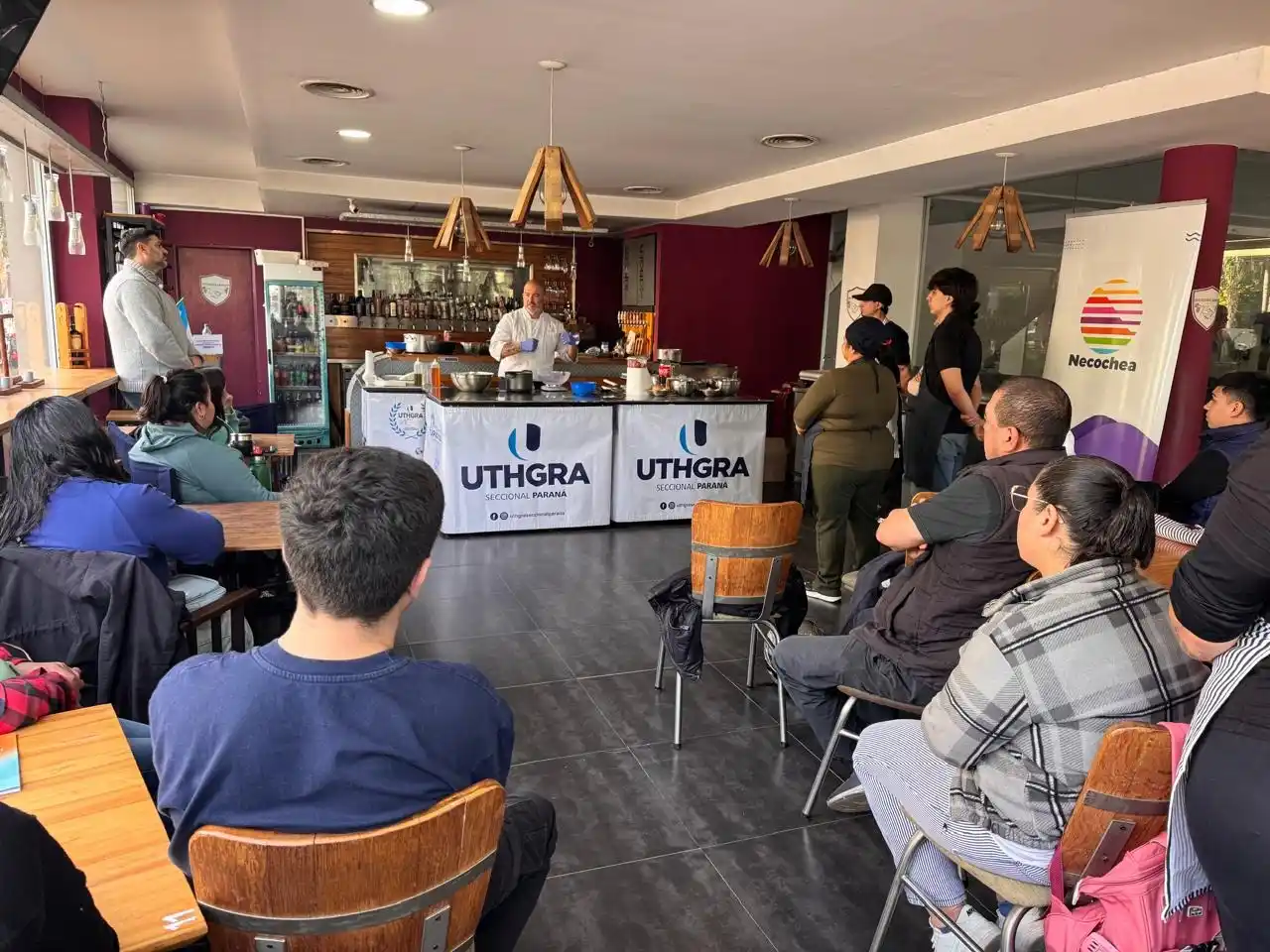 Capacitación de alto nivel gastronómico: se realizó master class de pastas y frutos de mar