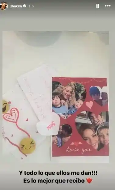 Shakira tuvo su mejor regalo de San Valentín. Foto Instagram