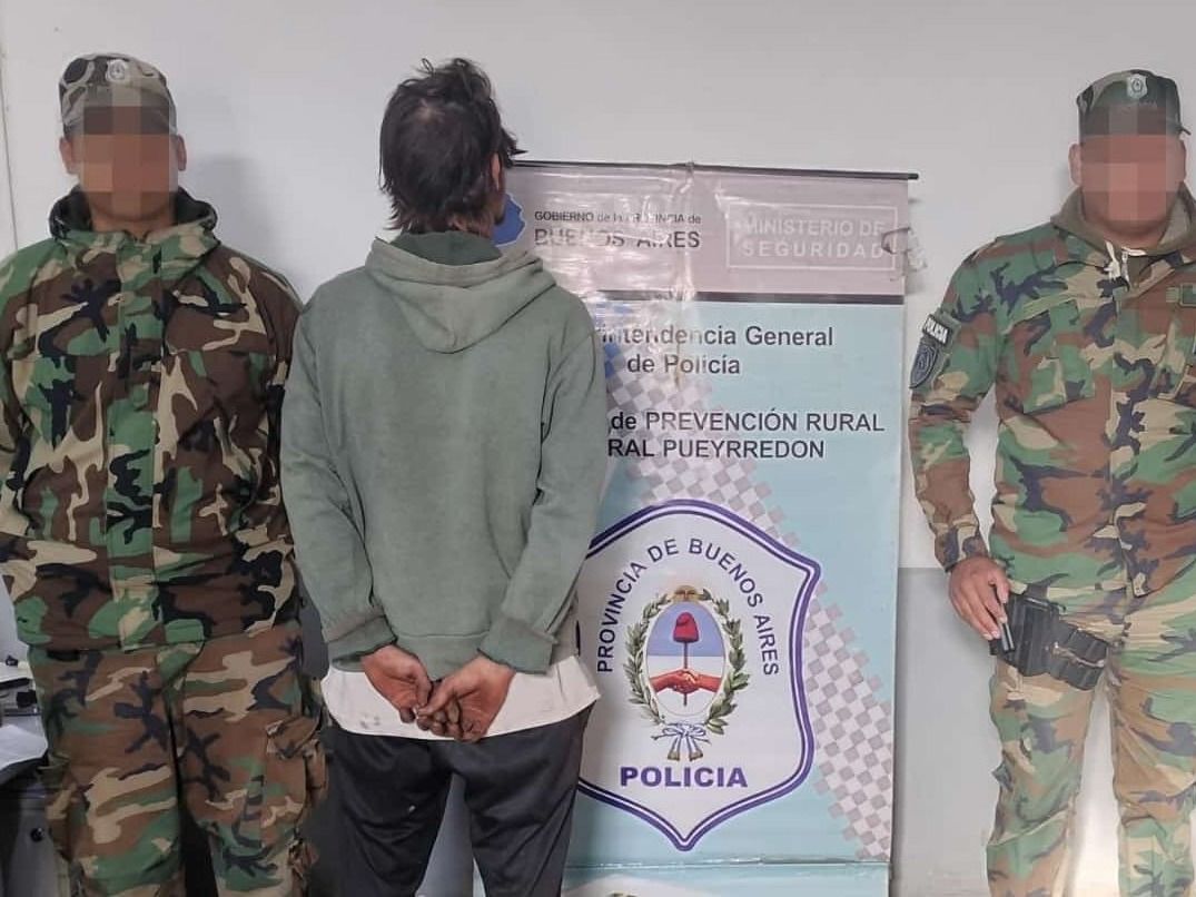 Tres personas resultaron aprehendidas en un operativo desplegado por el Comando de Prevención Rural.