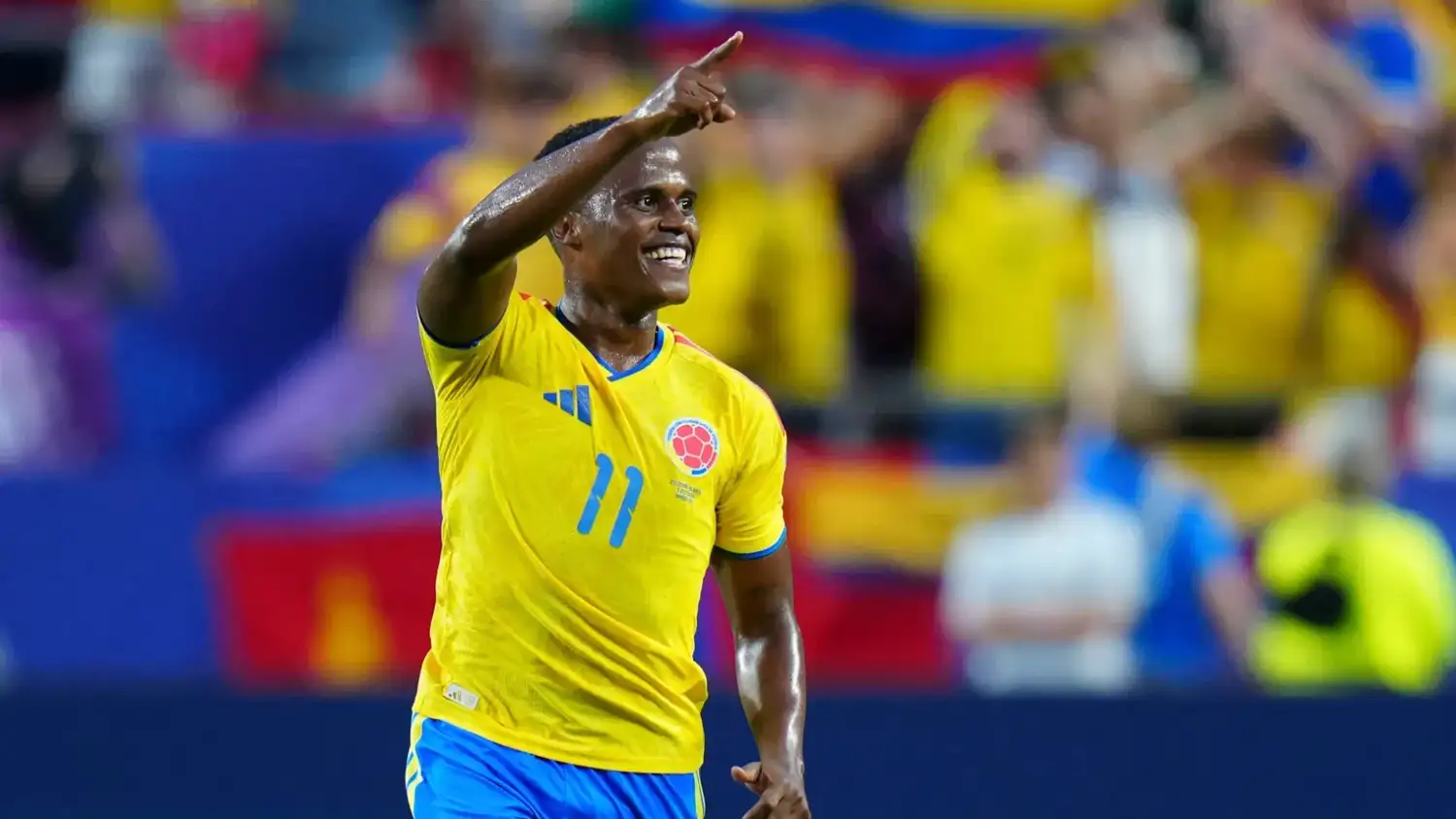 Arias viene de convertir para Colombia frente a Ghana.