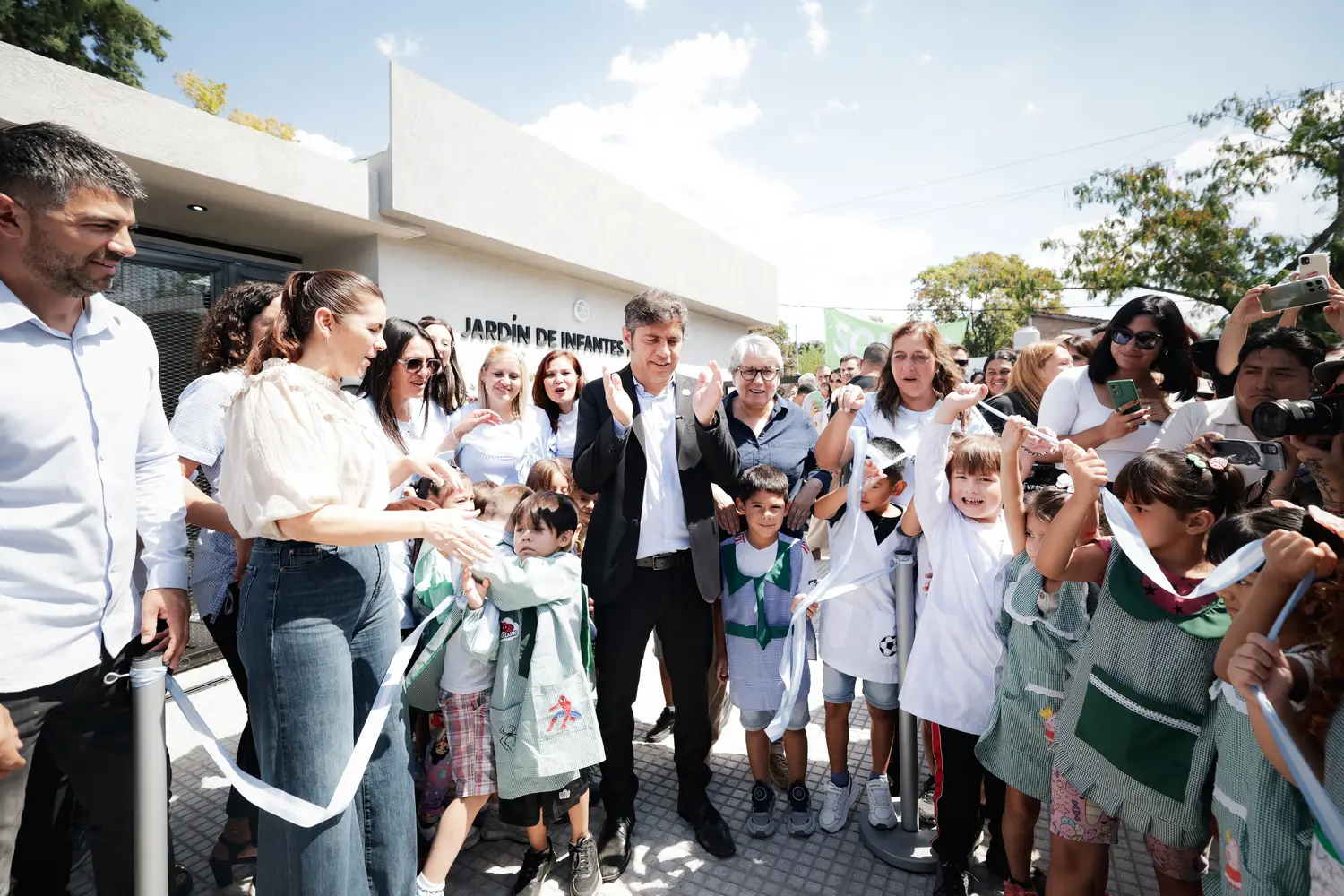 Kicillof inauguró un jardín en Moreno