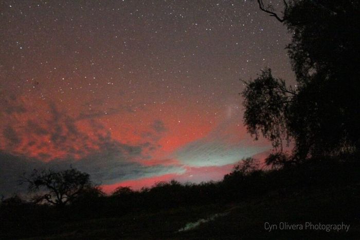 El cielo sobre Santiago del Estero. (Facebook Cyntia Olivera)