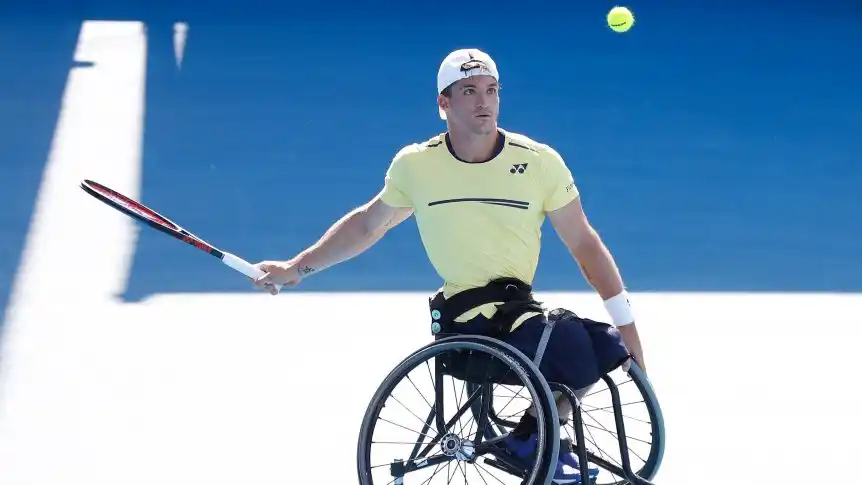 Gustavo Fernández, en el match por el título