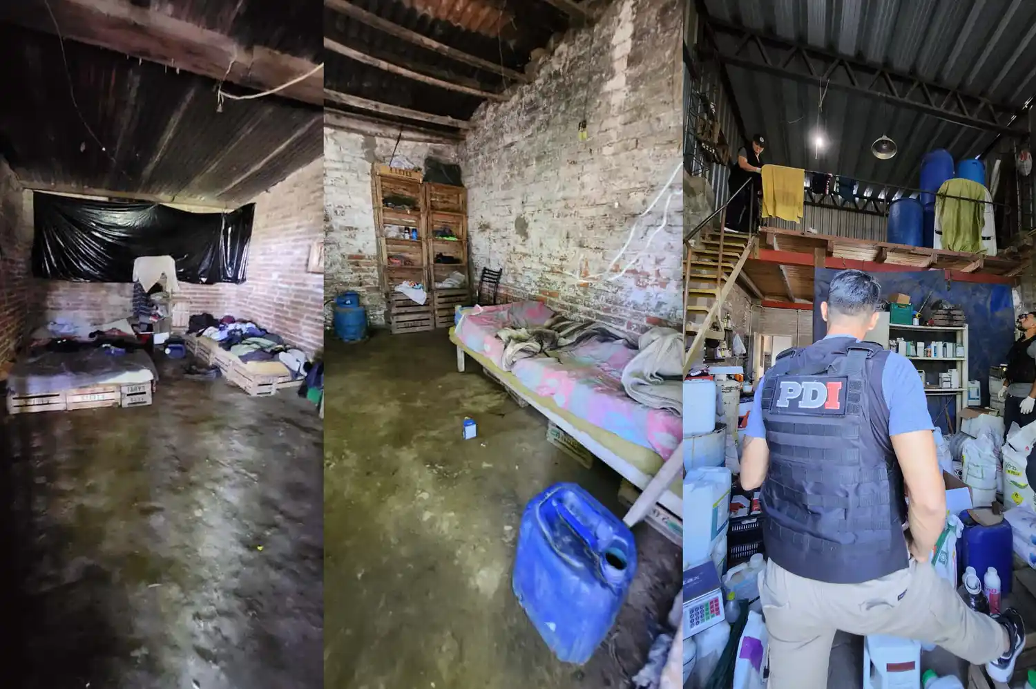 Rescataron a 42 personas en situación de explotación laboral y secuestraron armas, dinero y documentación