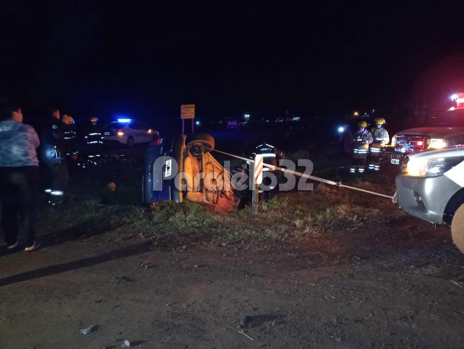 Falleció el conductor de un automóvil en el ingreso a Nogoyá