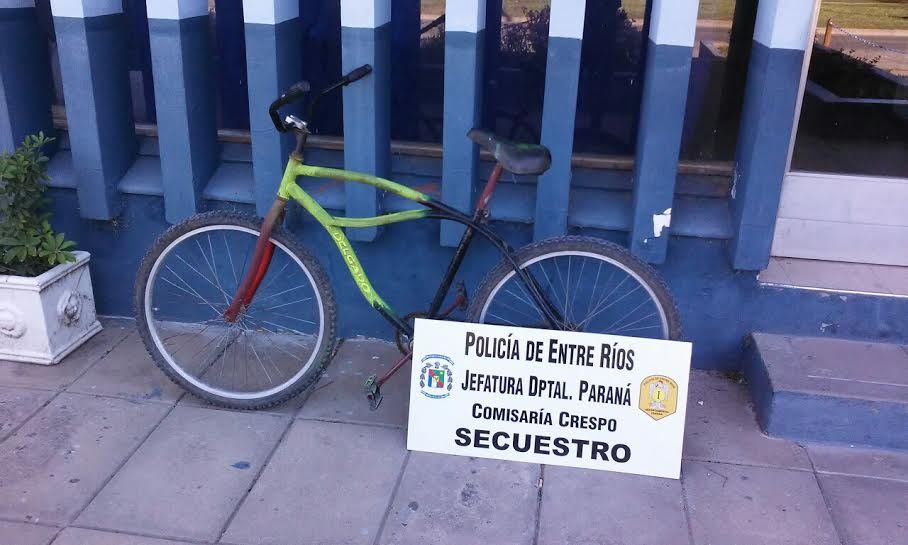 Recuperan bicicleta