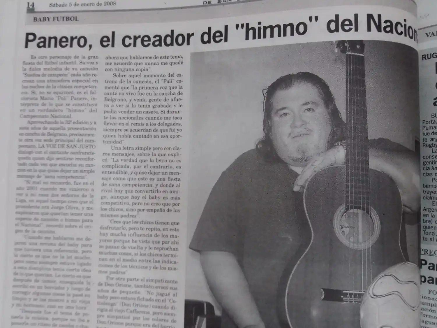 El recordado folclorista, Mario "Poli" Panero