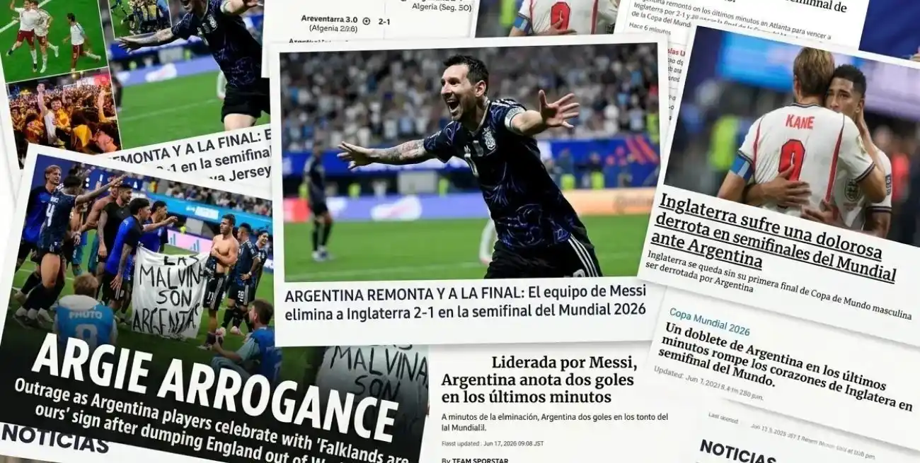 Desde distintos puntos de vista, la prensa mundial cubrió la clasificación del seleccionado argentino.