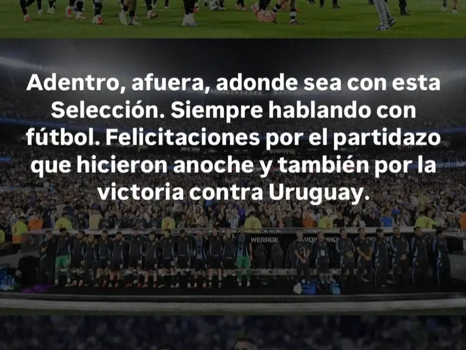 MESSI POSTEO  ARGENTINA  GOLEADA  BRASIL